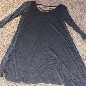 Gray tshirt dress